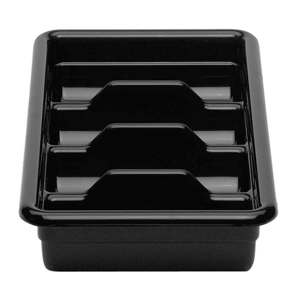 Organizador cubiertos 4 compartimientos negro Cambro