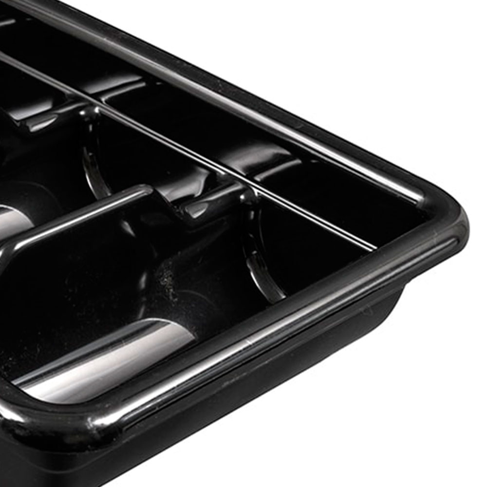 Organizador cubiertos 4 compartimientos negro Cambro