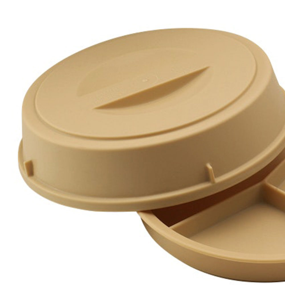 Plato isotermico completo 3 compartimientos 22.9cm policarbonato beige Cambro