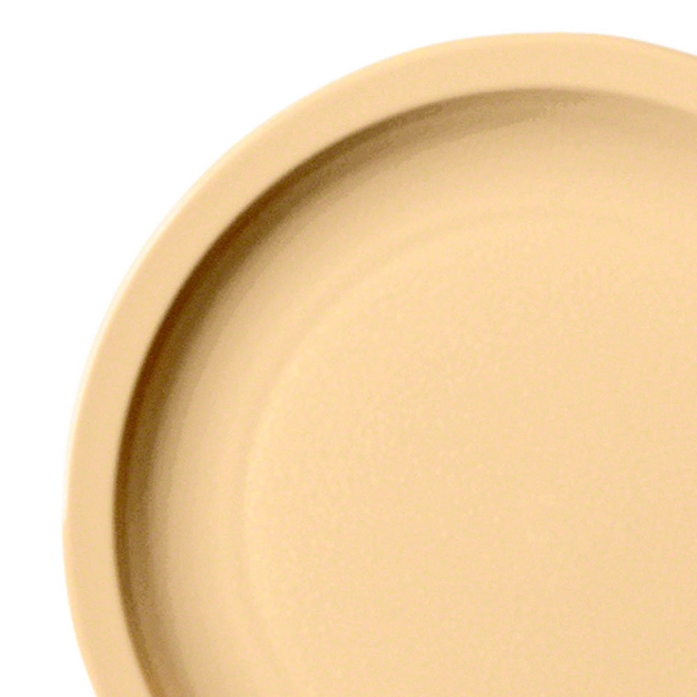 Plato policarbonato borde delgado 14cm beige Cambro