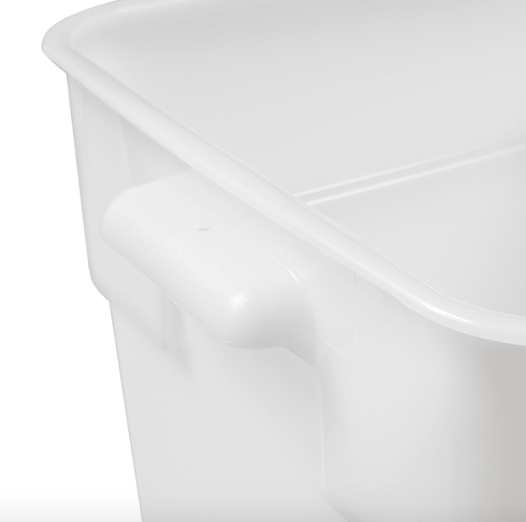 Recipiente cuadrado 17.2lts. polietileno blanco Cambro