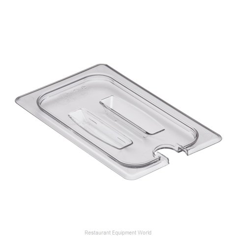 Tapa asa y muesca azafate de 1/4 policarbonato transparente Cambro