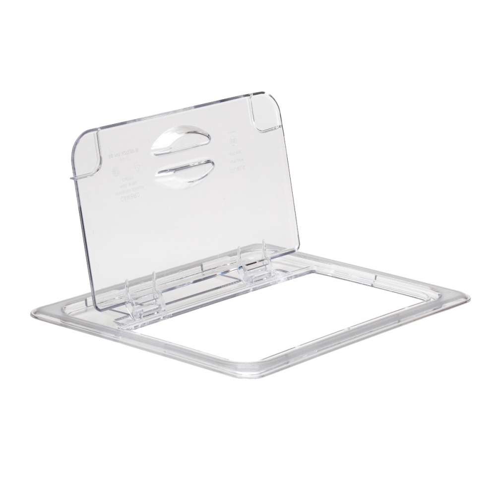 Tapa bisagra azafate 1/2 policarbonato transparente Cambro