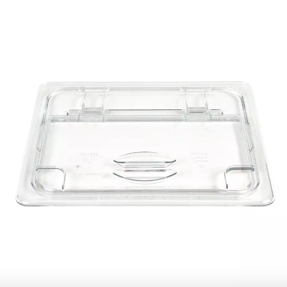 Tapa bisagra muesca azafate 1/2 policarbonato transparente Cambro