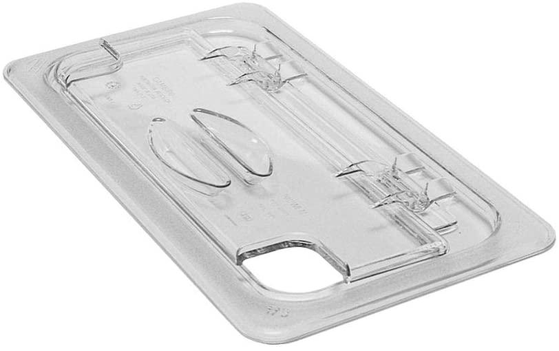 Tapa bisagra muesca azafate 1/3 policarbonato transparente Cambro
