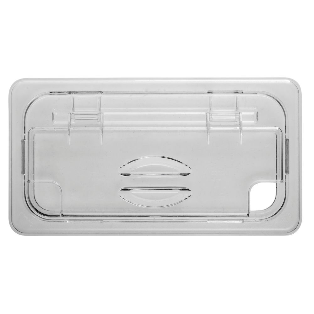 Tapa bisagra muesca azafate 1/3 policarbonato transparente Cambro