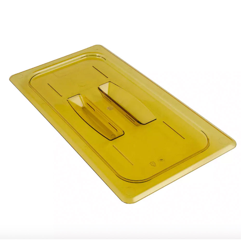 Tapa con asa para h pan 1/3 ÌÁmbar Cambro