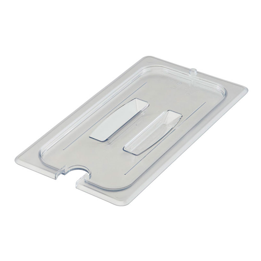 Tapa muesca asa azafate de 1/3 policarbonato transparente Cambro