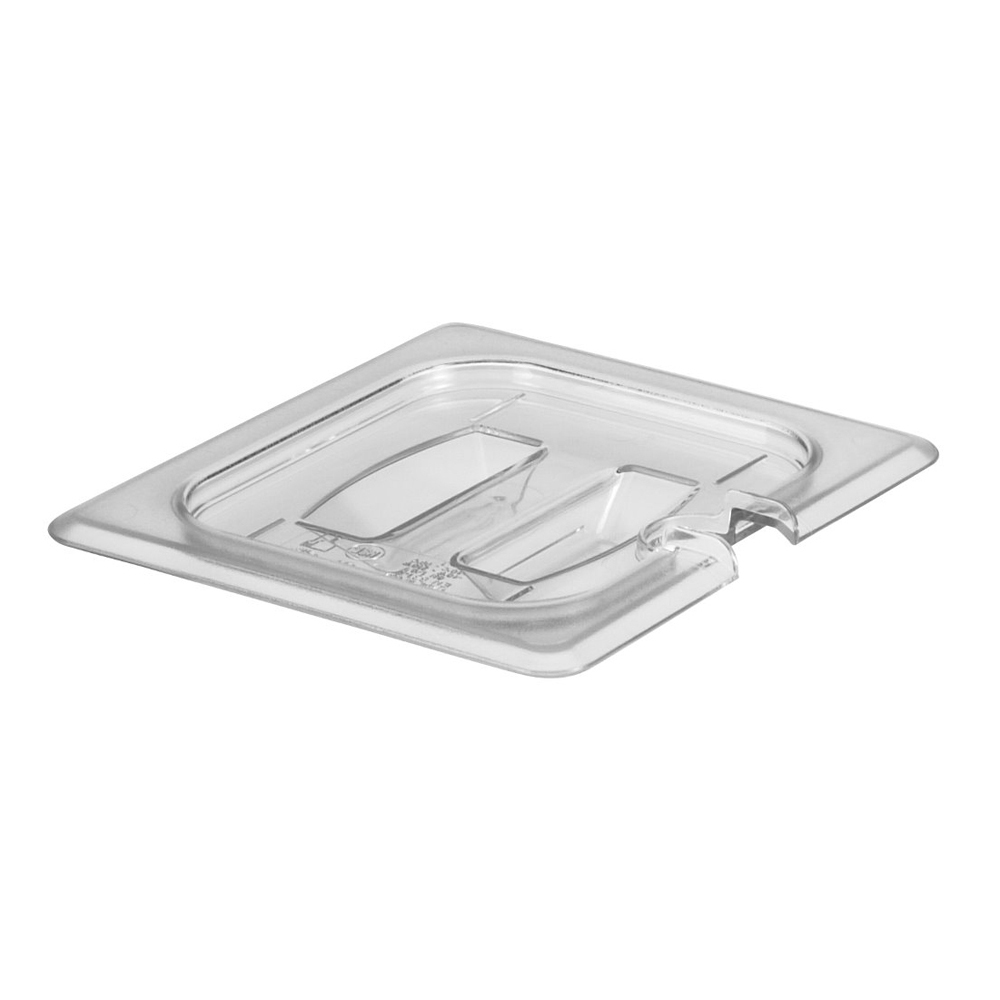 Tapa muesca y asa azafate de 1/6 policarbonato transparente Cambro