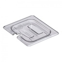 Tapa muesca y asa azafate de 1/6 policarbonato transparente Cambro