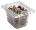 Tapa muesca y asa azafate de 1/6 policarbonato transparente Cambro