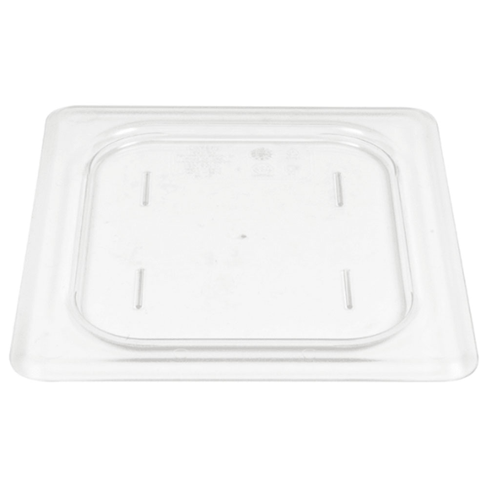 Tapa plana azafate de 1/6 policarbonato transparente Cambro