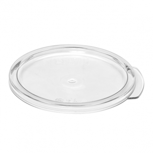Tapa redonda para recipientes de 5.7 y 7.6lts de policarbonato Cambro