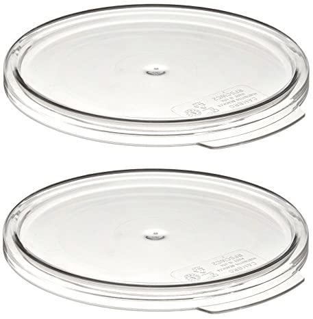 Tapa redonda para recipientes de 5.7 y 7.6lts de policarbonato Cambro