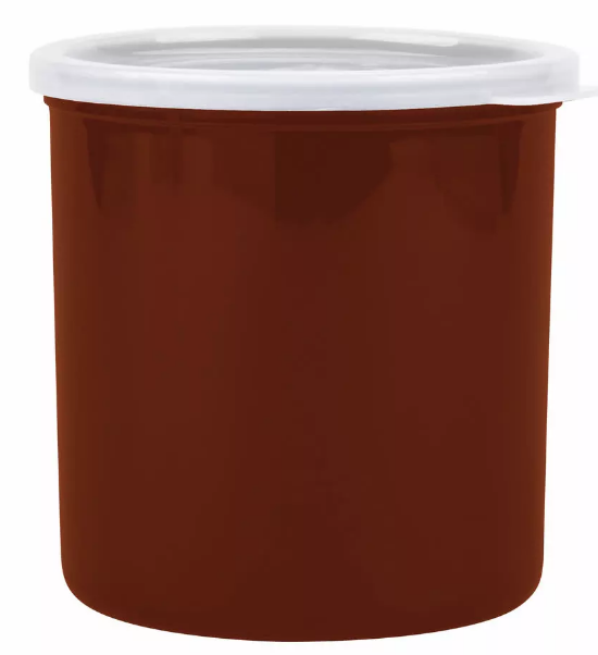 Tarro con tapa almacenar alimentos 1.1lts. castaño Cambro