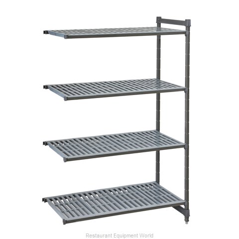 Unidad de adicion estacionaria Basics con 4 entrepaños ventilados, 122cm. x 61cm. x 183cm. (frente, fondo, alto) - Cambro