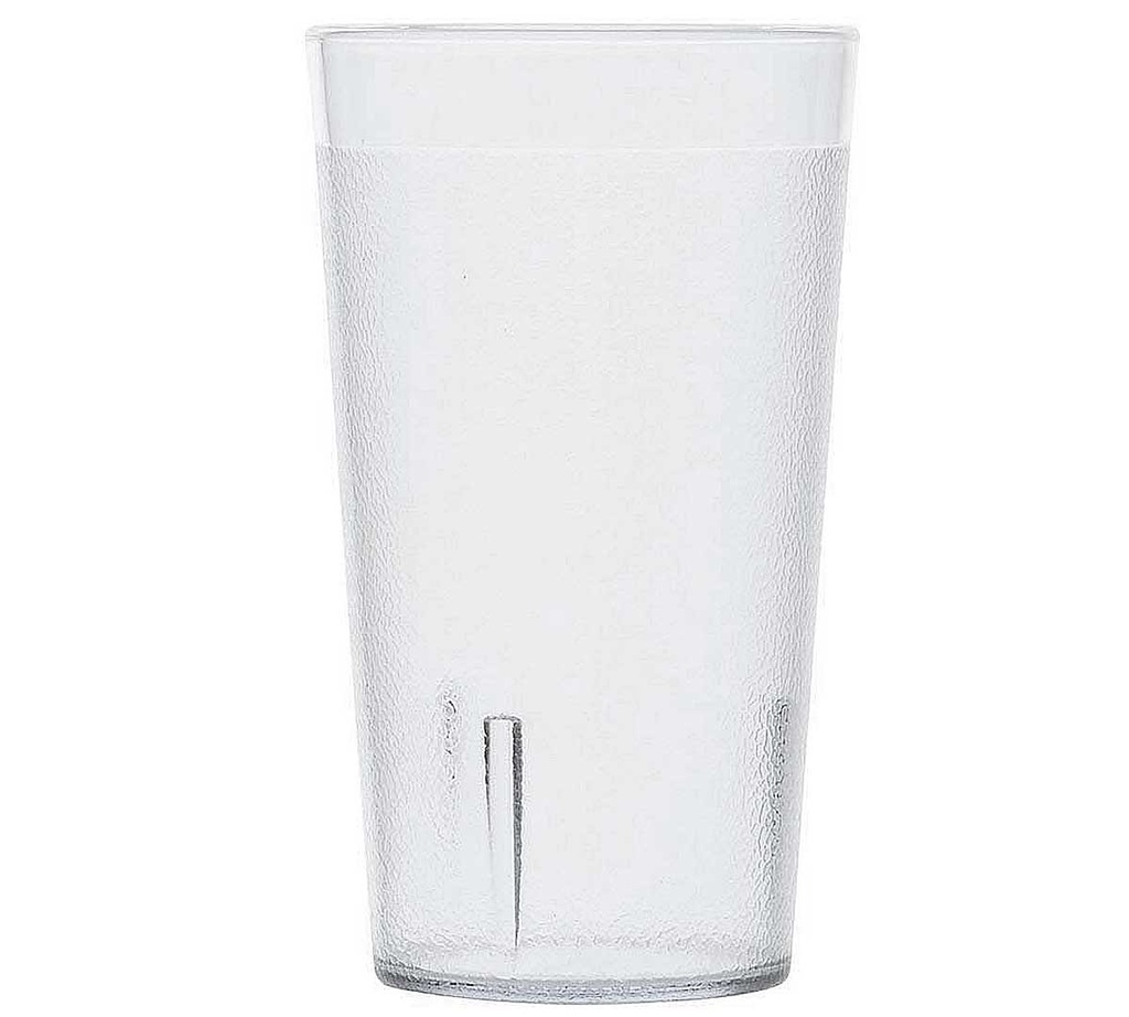 Vaso texturizado 9.5oz polimero transparente Cambro