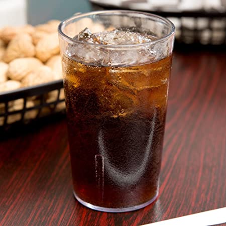 Vaso texturizado 9.5oz polimero transparente Cambro