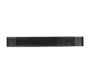 Alfombrilla de barra rectangular - 27 "x 3 1/4", caucho, negro - American Metal Craft