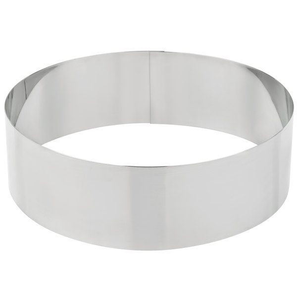 Anillo para torta de 10 ", acero inoxidable - American Metal Craft