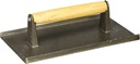 Pesa para bistec con mango, 5 x 9 ", madera / hierro fundido - American Metal Craft