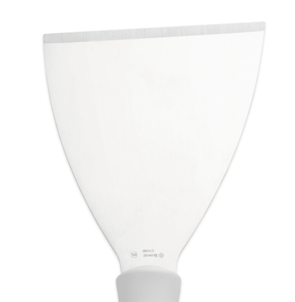 Raspador espátula biselada de 4.5" mango blanco - Browne