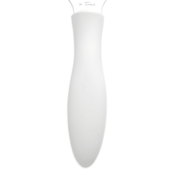 Raspador espátula biselada de 4.5" mango blanco - Browne