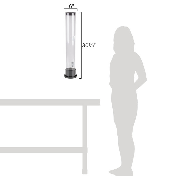 Dispensador vertical de conos de 3 tamaños San Jamar