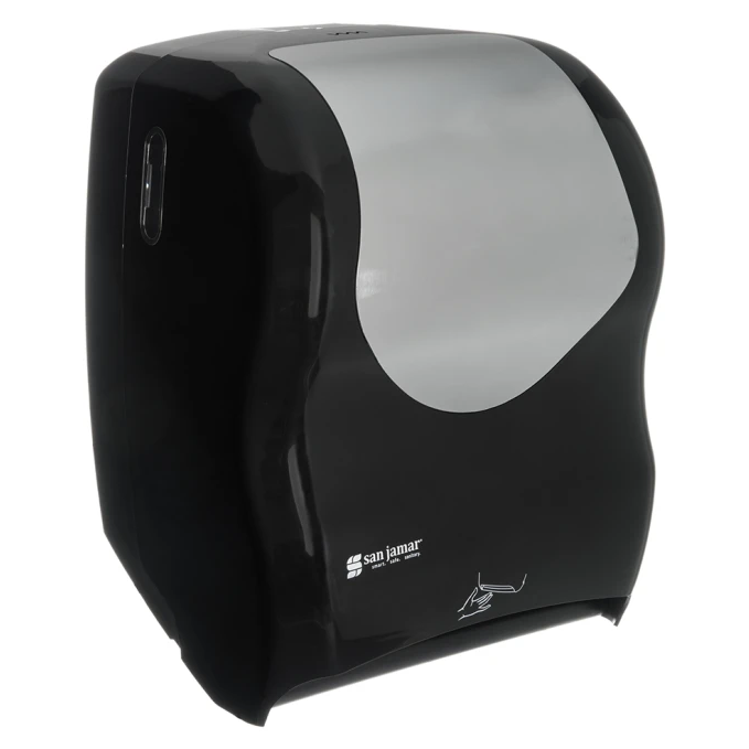 Dispensador de toallas en rollo electrónico negro/acero - San Jamar