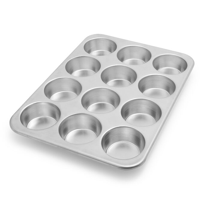 Bandeja 12 muffins acero aluminizado Chicago Metallic