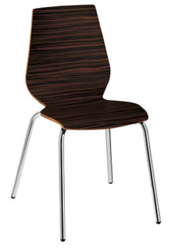 Asiento para silla Nuvola en madera de haya zebra (Outlet) - Metalmobil