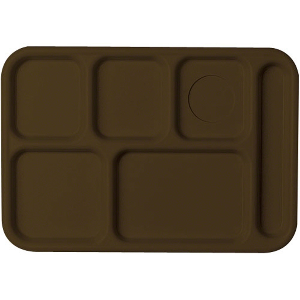 Bandeja 6 compartimientos entrega alimentos copolimero 25.4 x 36cm castaño Cambro