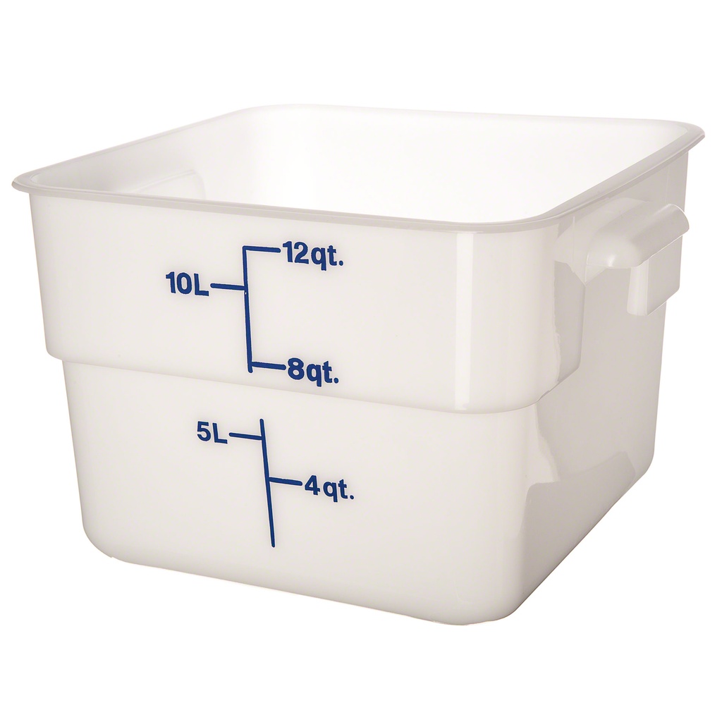 Recipiente polietileno con medidas 11.4lts. blanco - Cambro USA