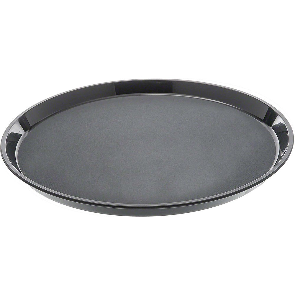 Bandeja antideslizante redonda fibra vidrio 35.5 cm negra Cambro