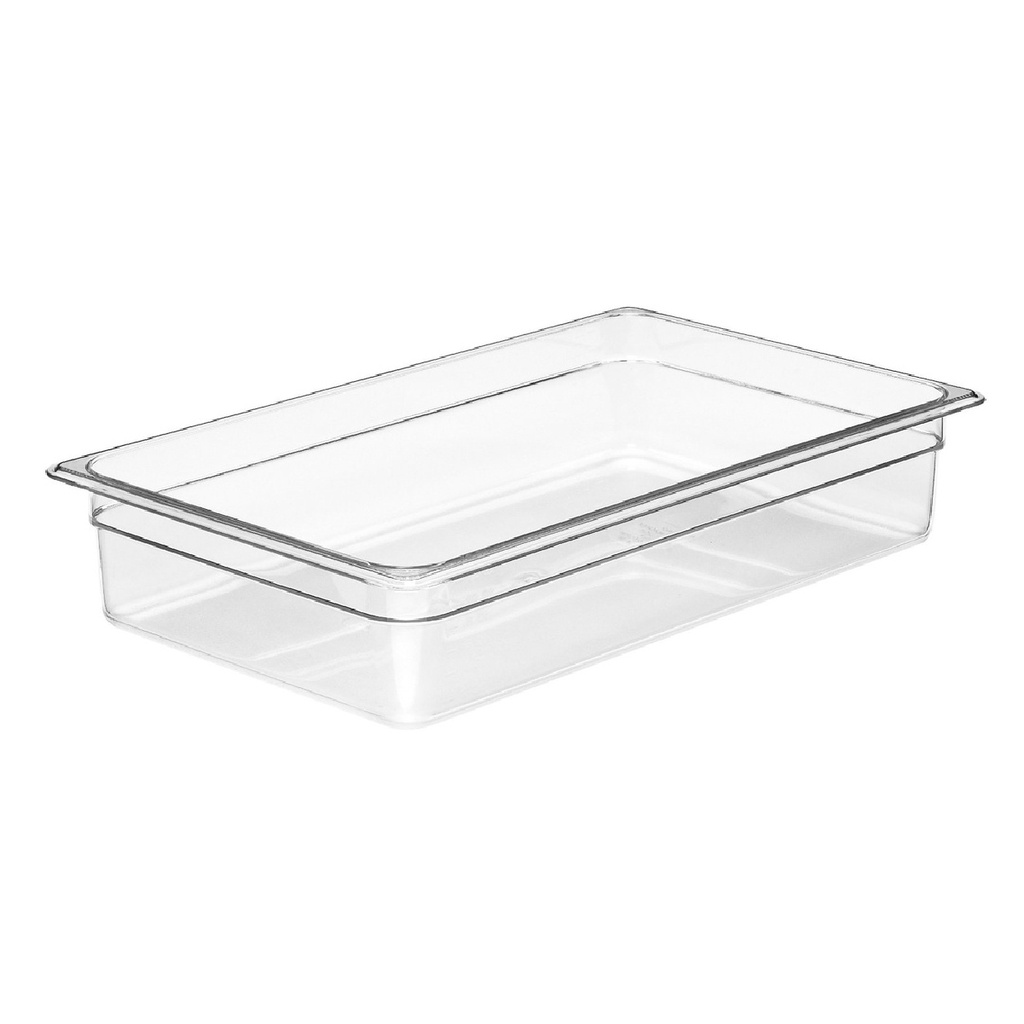 Recipiente full policarbonato 13lts. transparente 10 cm profundidad - Cambro China