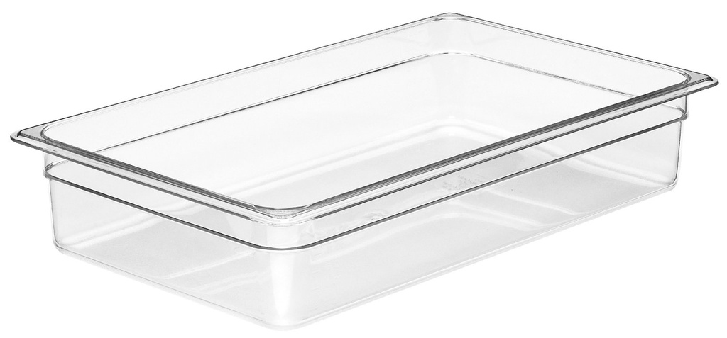 Recipiente full policarbonato 13lts. transparente 10 cm profundidad - Cambro China