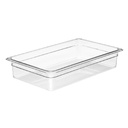 Recipiente full policarbonato 13lts. transparente 10 cm profundidad - Cambro China