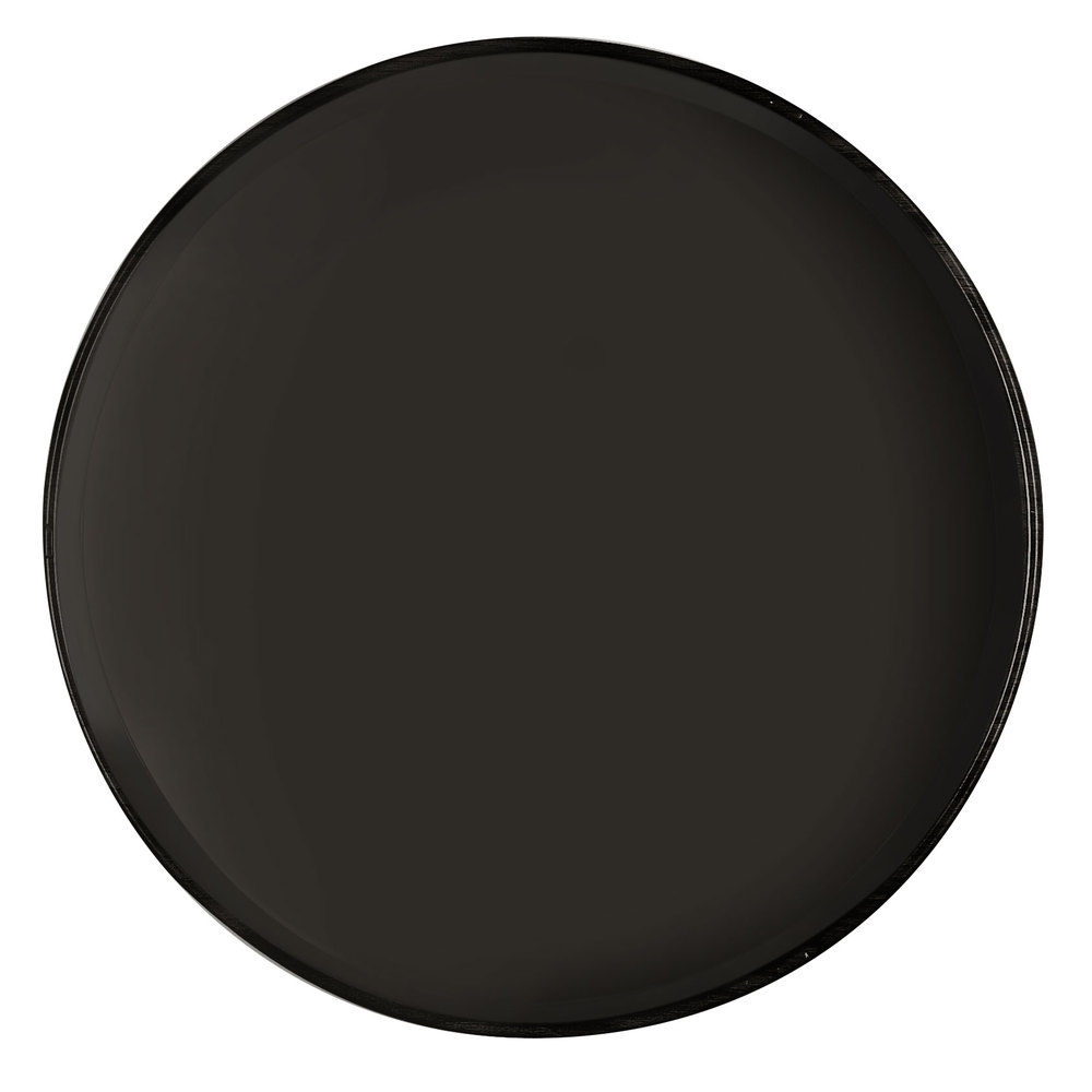 Bandeja antideslizante redonda fibra vidrio 40.5 cm negra Cambro