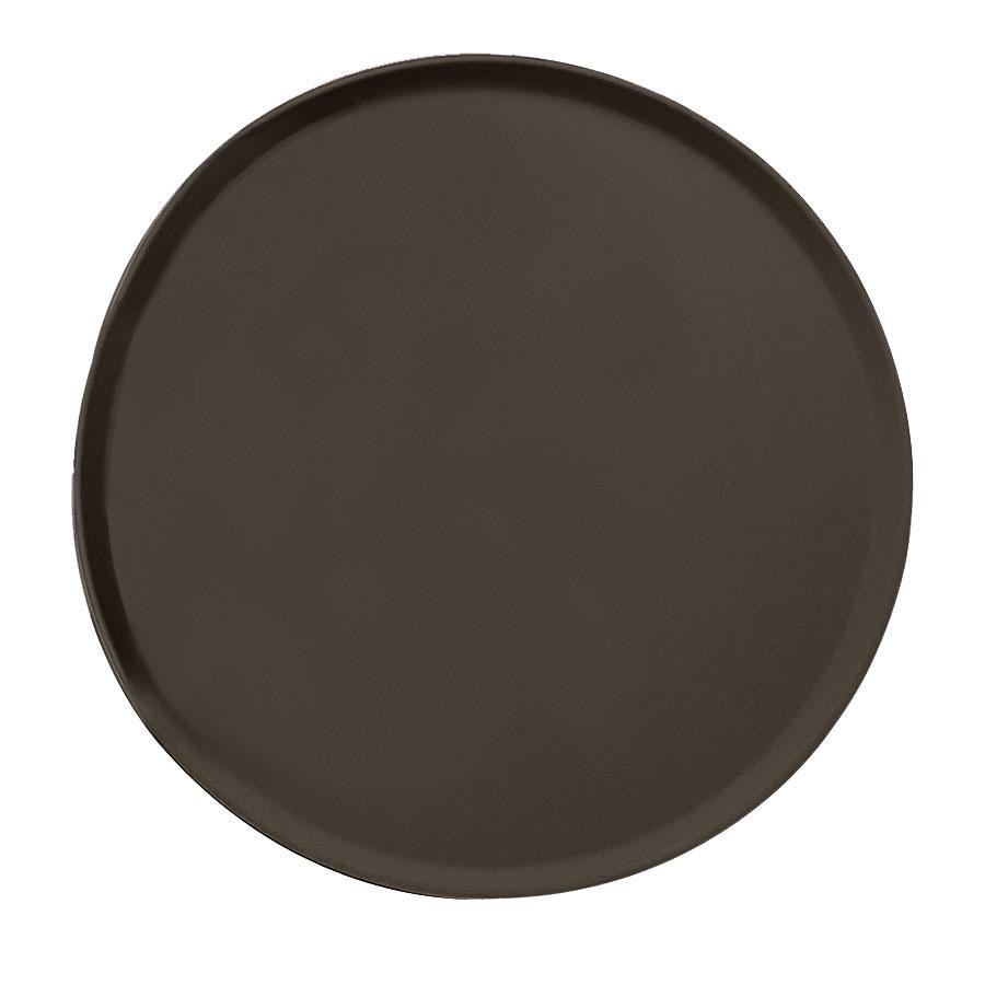 Bandeja antideslizante redonda fibra vidrio 40.5 cm bronceado - Cambro China