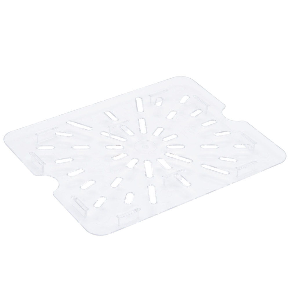 Fondo perforado azafate 1/2 policarbonato transparente - Cambro China