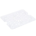 Fondo perforado azafate 1/2 policarbonato transparente - Cambro China