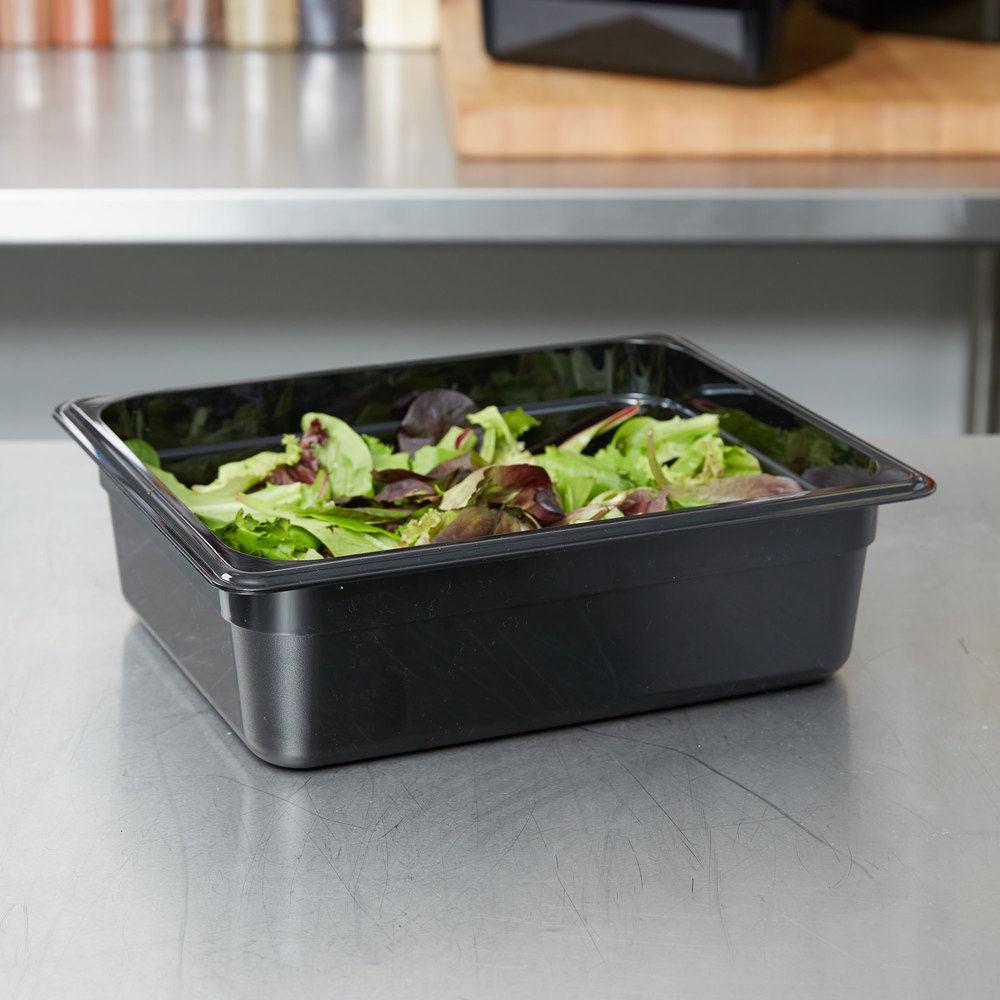 Azafate policarbonato negro GN 1/2, capacidad 5.9 lt - Cambro