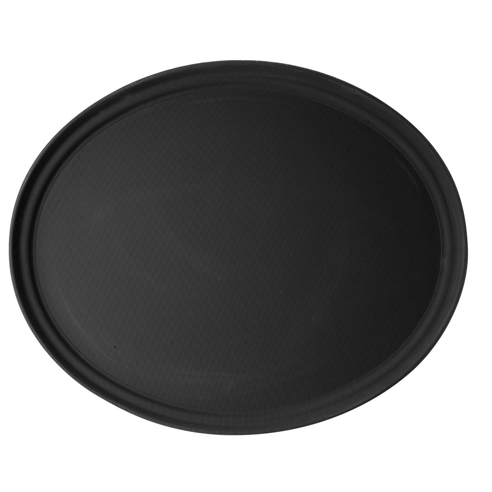 Bandeja antideslizante ovalada fibra de vidrio 56 x 68.5 cm negra - Cambro