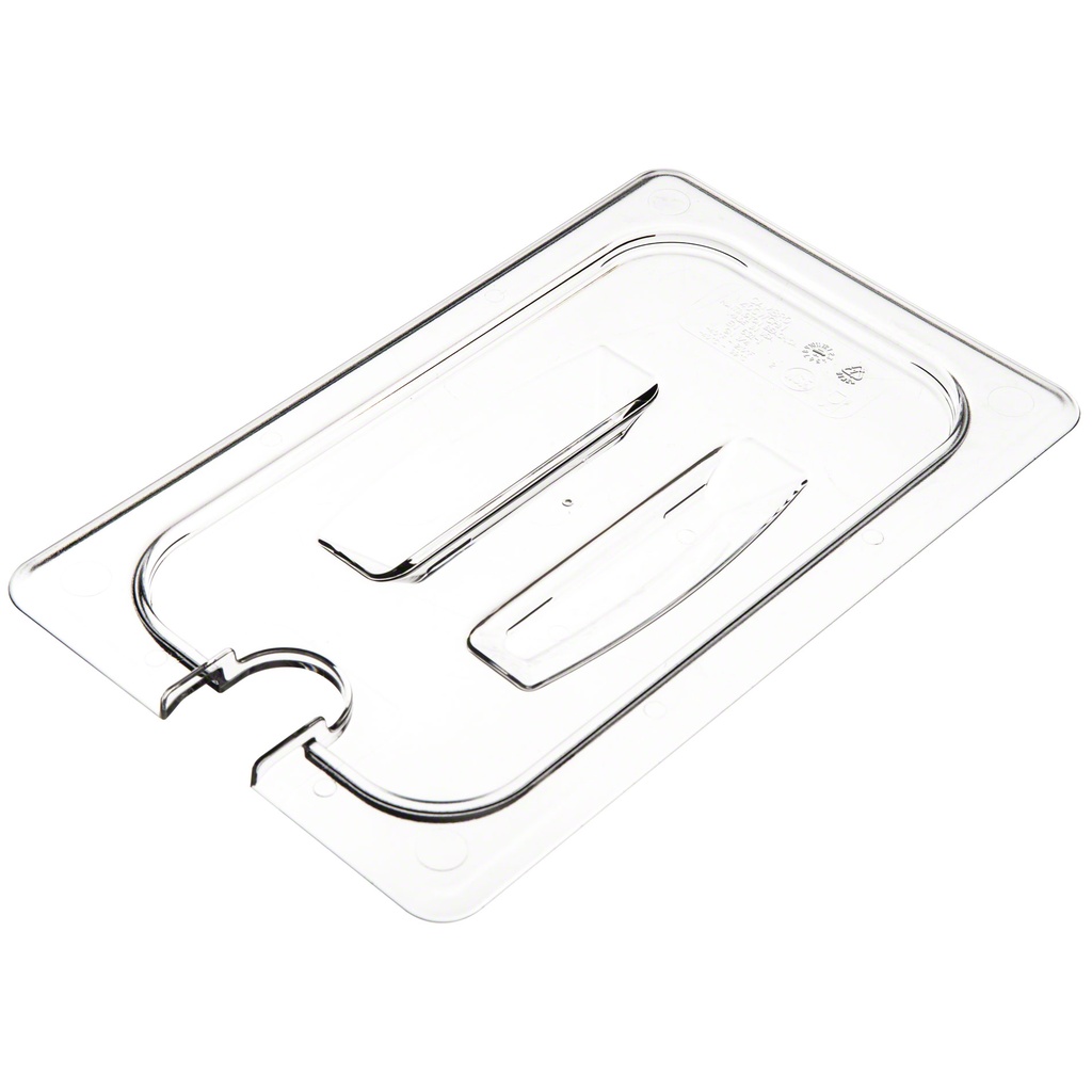 Tapa asa y muesca azafate de 1/4 policarbonato transparente - Cambro