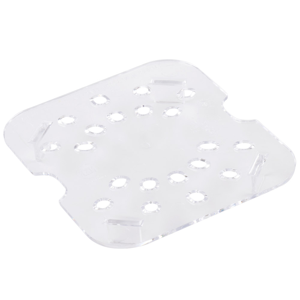 Fondo perforado para 1/6 policarbonato transparente Cambro