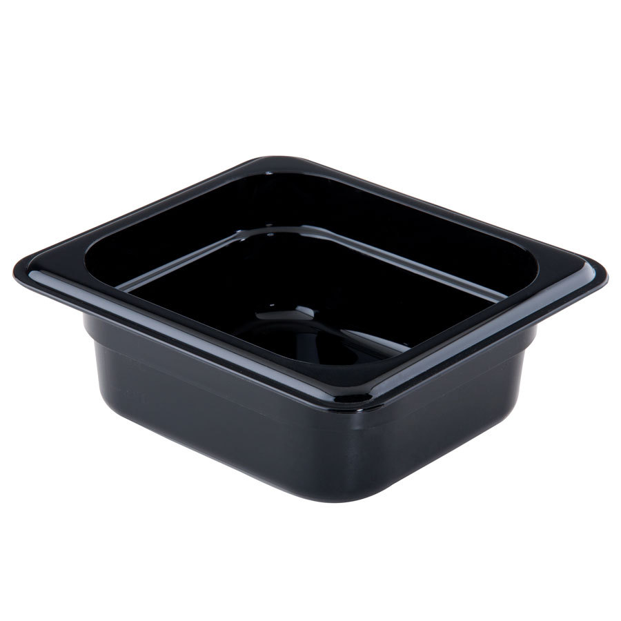 Recipiente 1/6 policarbonato 1 lt negro - Cambro