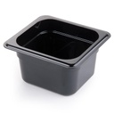 Recipiente 1/6 policarbonato 1.5 lts. negro - Cambro
