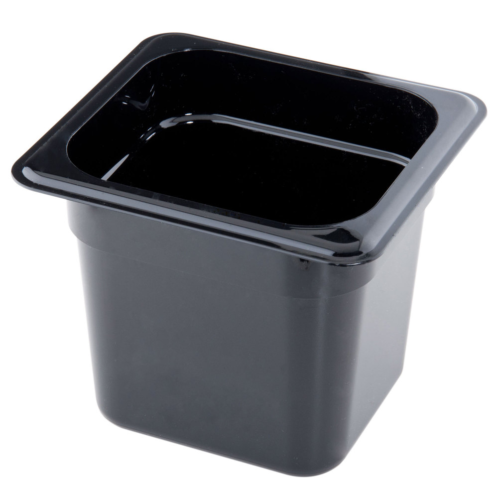 Recipiente 1/6 policarbonato 2.2lts. negro - Cambro China