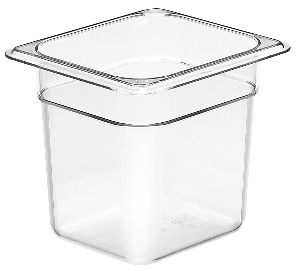 Recipiente 1/6 policarbonato 2.2lt transparente - Cambro