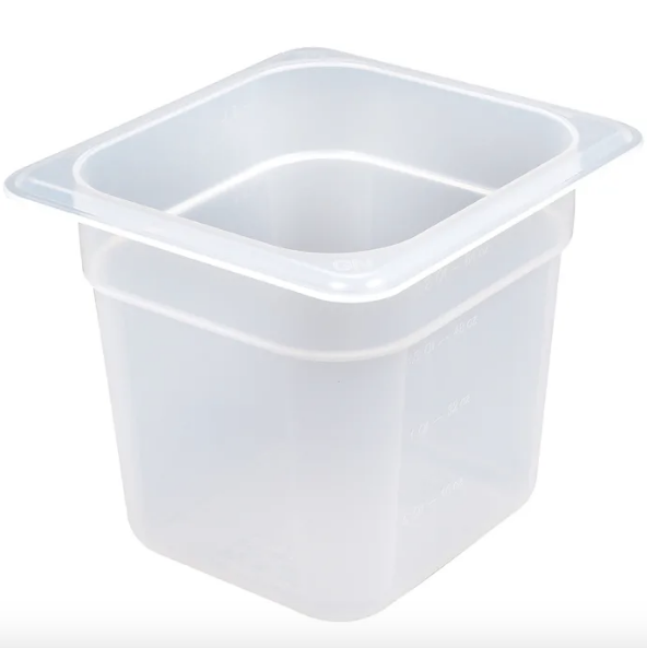 Recipiente 1/6 polipropileno 2.2lts. translucido - Cambro